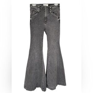 Free People Charcoal Flare Jeans